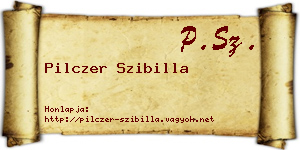 Pilczer Szibilla névjegykártya